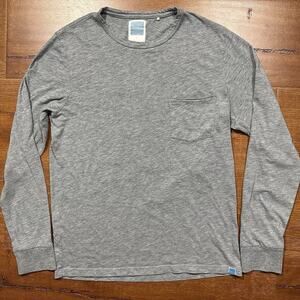 Jason Scott T Shirt Mens S Gray Pocket Long Sleeve Essential Casual City Basic